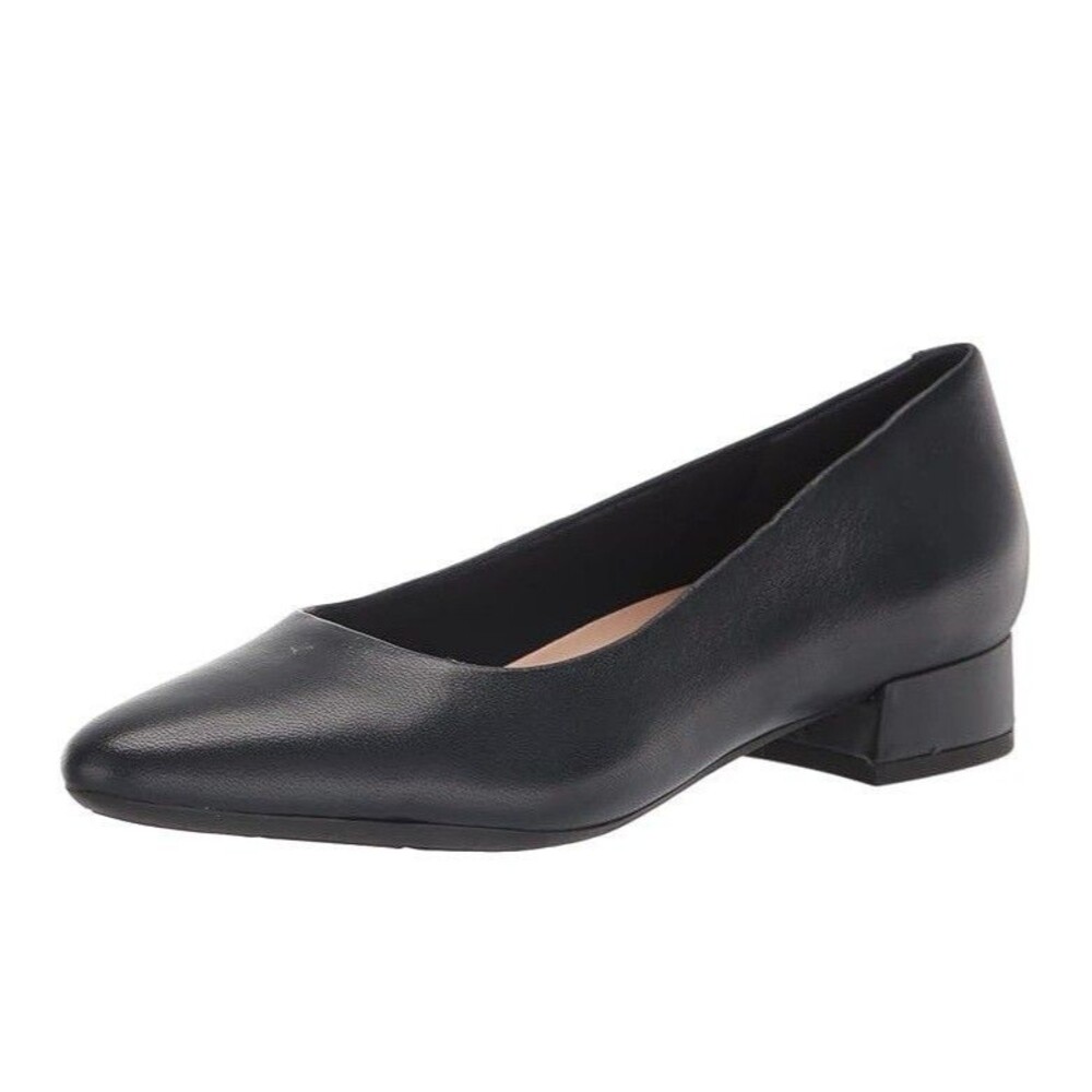 Easy Spirit Womens 6.5 W Dark Blue Leather Caldise Ballet Flats NIB NP5